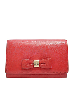 Mulberry Bow French Purse, Leather, red, B, ZR2, 1*